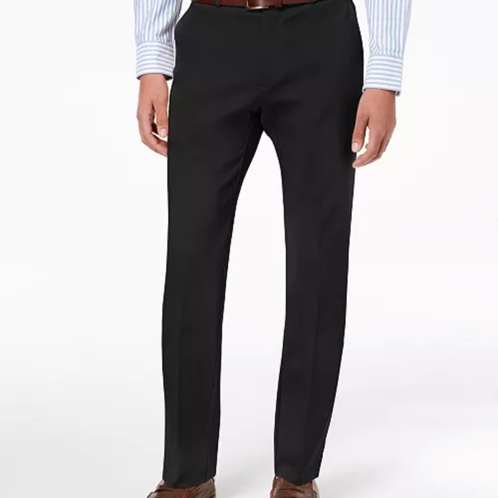 TOMMY HILFIGER MENS DRESS Black Dress Pants 40W x 30 L